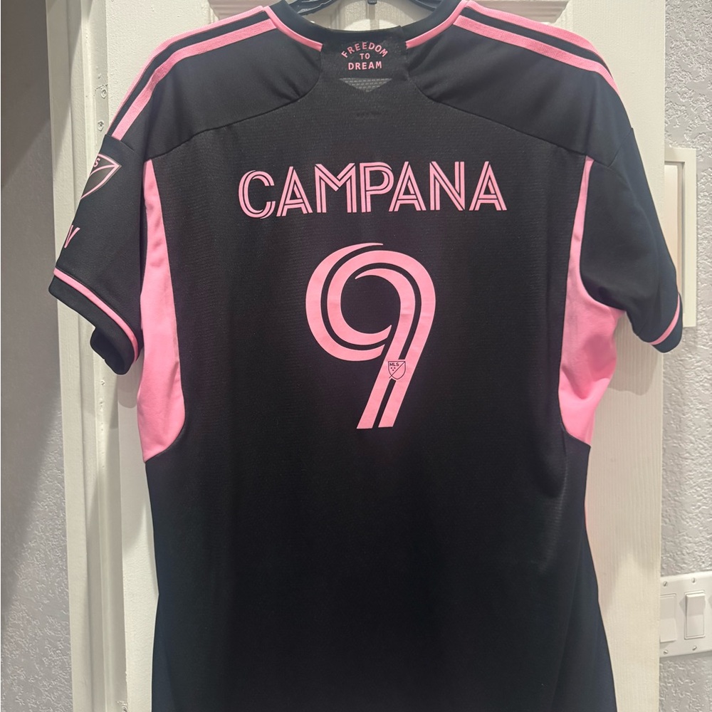 Adidas Black and Pink Graphic Tees